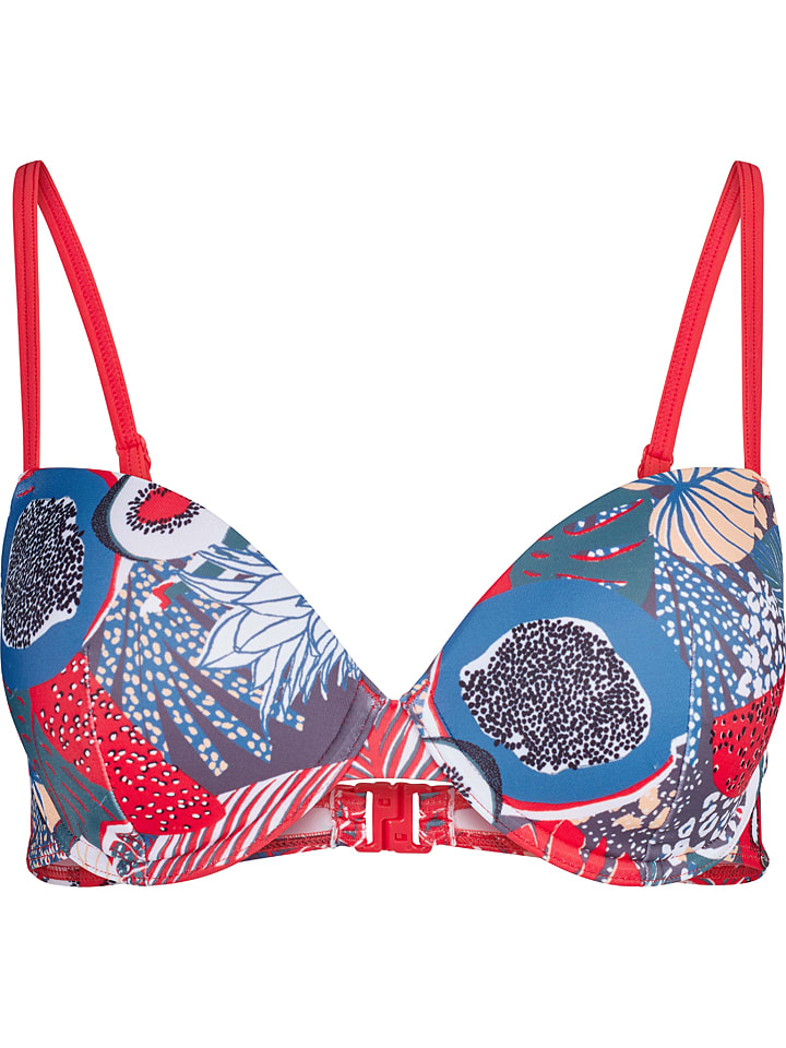 Skiny Bikini Oberteil In Rot Blau G Nstig Kaufen Limango