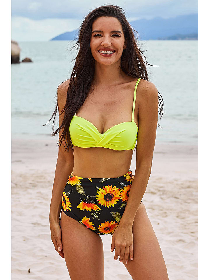 Coconut Sunwear Bikini Geel Zwart Goedkoop Kopen Limango