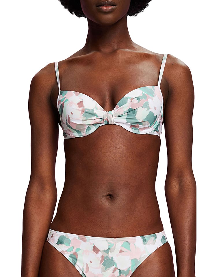 Esprit Bikini Oberteil In Wei Bunt G Nstig Kaufen Limango