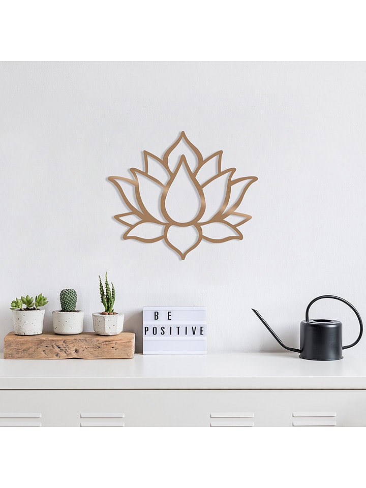 ABERTO DESIGN Wanddekor "Lotus Flower 1" - (B)43 x (H)50 cm - 33% | Wanddekoration