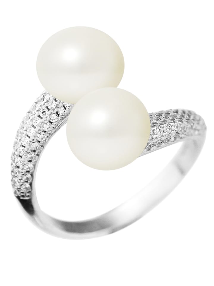 Pearl Addict Silber-Ring mit Perlen - 83% | Schmuck