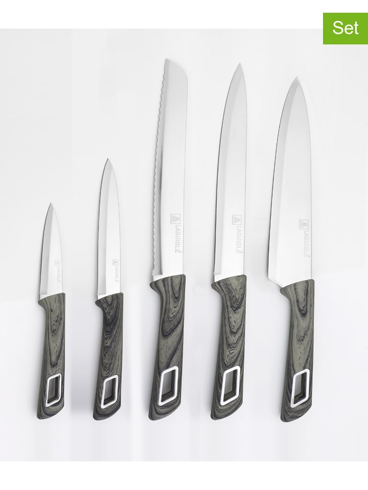 Laguiole 5er Set Kuchenmesser Wise In Schwarz Gunstig Kaufen Limango
