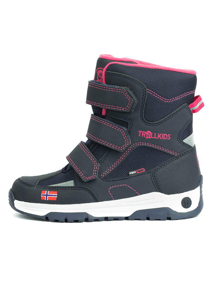 Trollkids Winterboots "Lofoten XT" in Dunkelblau/ Rosa - 36% | Größe 36 | Kinderstiefel