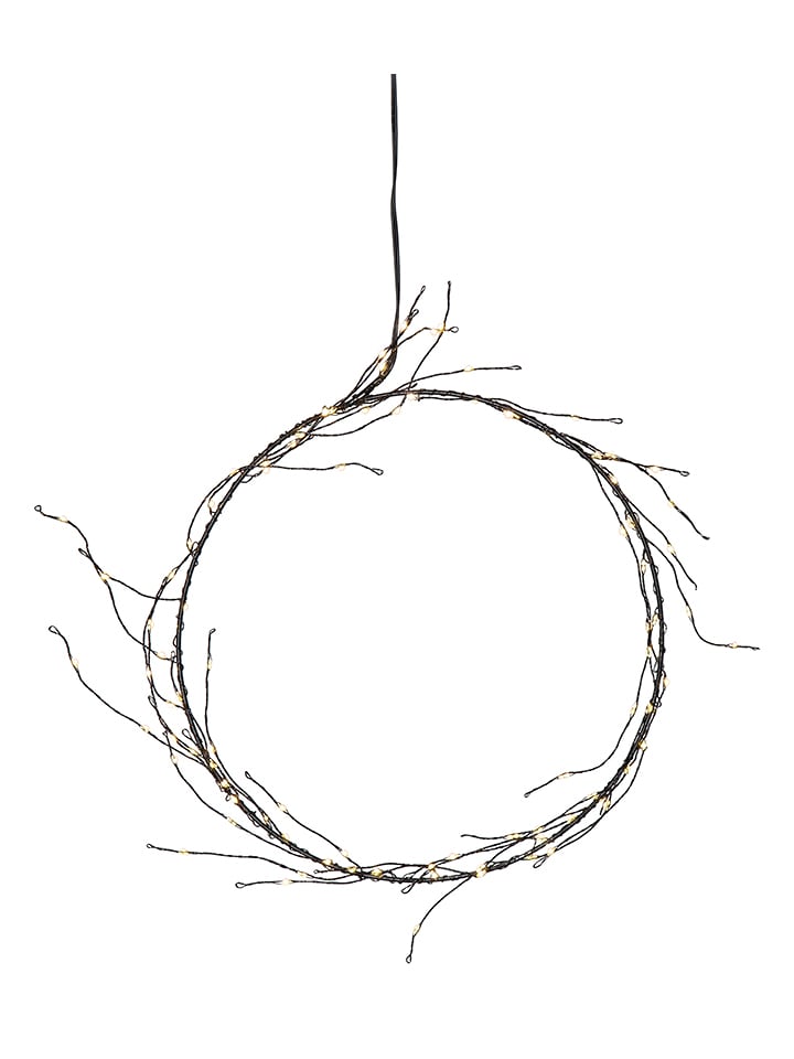 STAR Trading LED-Dekohänger in Schwarz - Ø 24 cm - 19% | Lichterketten-dekobeleuchtung