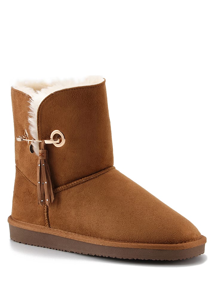 ISLAND BOOT Winterboots "Whale" in Hellbraun - 85% | Größe 36 | Damen-stiefel