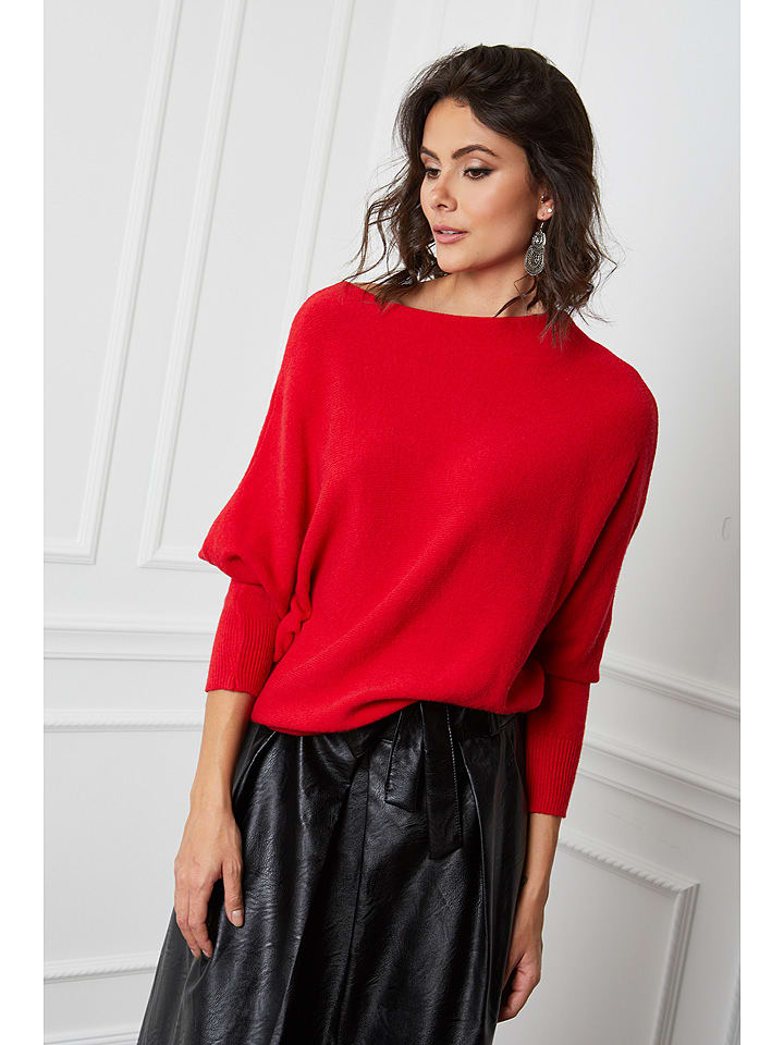 Joséfine Pullover "Dragor" in Rot - 73% | Größe L | Damen-pullover-cardigans