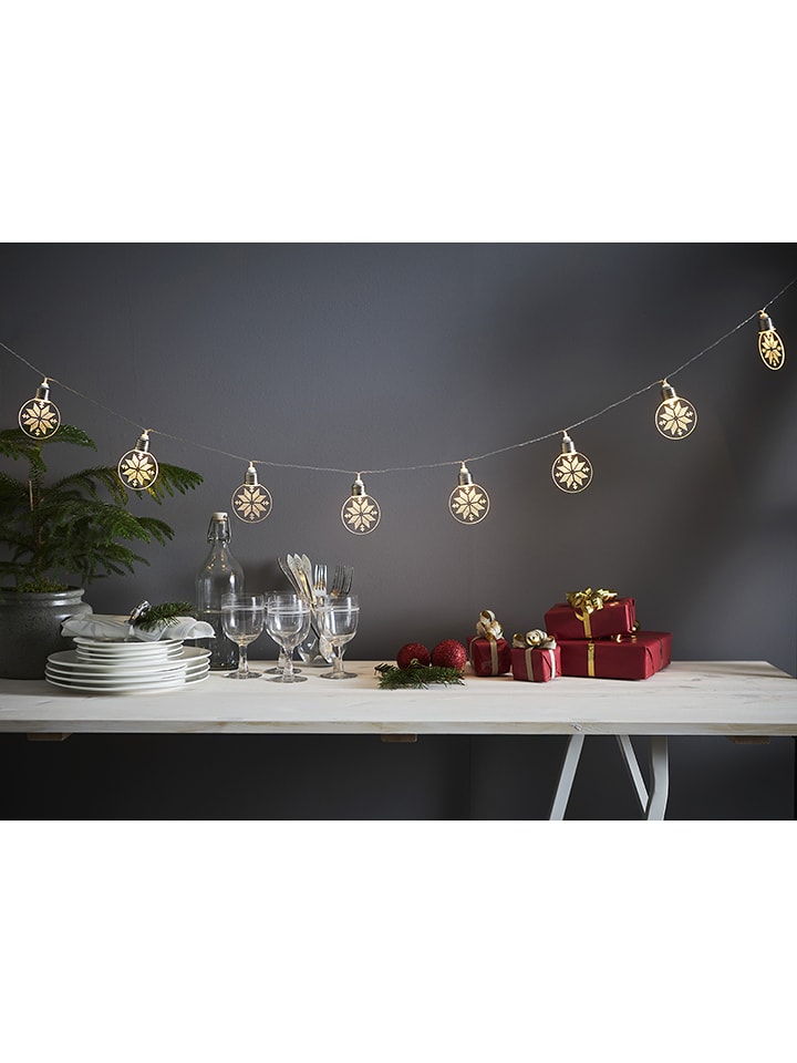 STAR Trading Łańcuch świetlny LED "Ornament" w kolorze białym - dł. 180 cm rozmiar: onesize