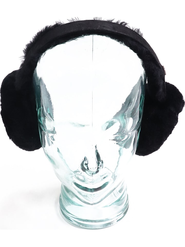 Kaiser Naturfellprodukte Lammfell-Ohrenwärmer in Schwarz - 15% | Damen-muetzen-caps