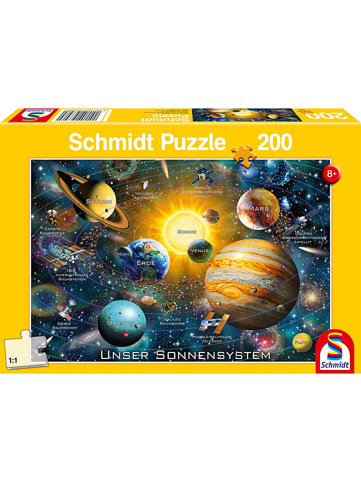 Schmidt Spiele 200tlg. Puzzle "Unser Sonnensystem" - ab 8 Jahren - 13% | Gesellschaftsspiele