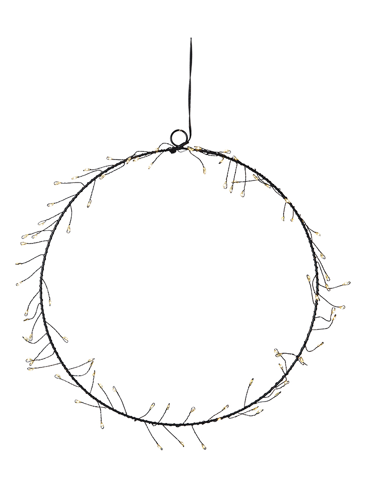 Best Season LED-Dekohänger in Schwarz - Ø 30 cm - 0% | Lichterketten-dekobeleuchtung