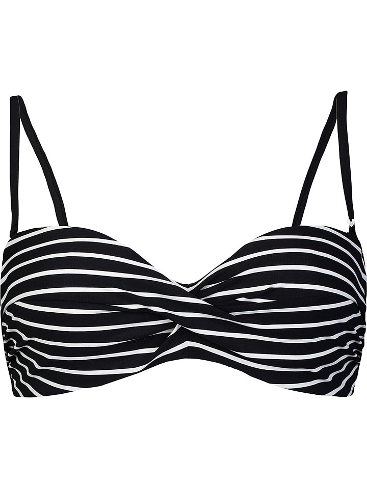 SHORT STORIES Bikini-Oberteil in Schwarz/ Weiß - 68% | Größe 38C-Cup | Damen-bademode