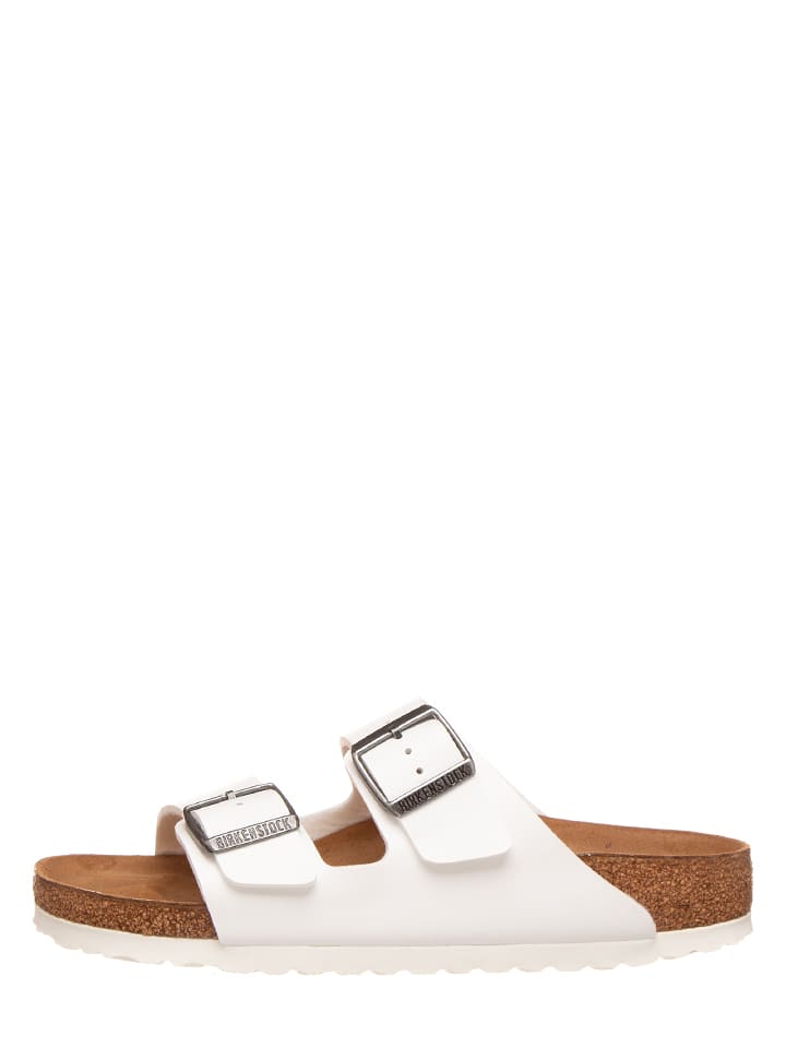 Birkenstock Pantoletten "Arizona" in Weiß - Weite S - 36% | Größe 36 | Damen-pantoletten