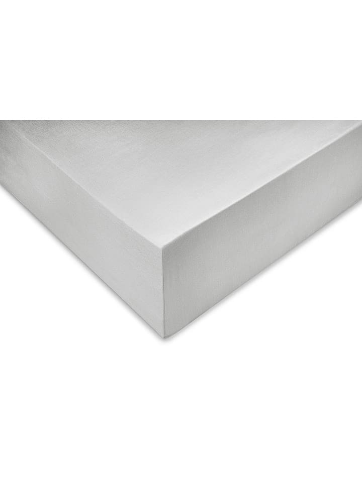 Zo!Home Satin-Topper-Spannbettlaken "Satinado" in Hellgrau - 39% | Größe 90x200 cm | Bettwaesche-bettwaren