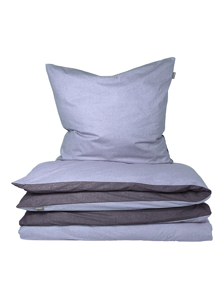 Schiesser Renforcé-Bettwäsche-Set "Double Face" in Lila - 31% | Größe 155x220 cm | Bettwaesche-bettwaren