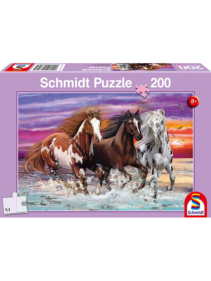 Schmidt Spiele 200tlg. Puzzle "Wildes Pferde-Trio" - ab 8 Jahren - 13% | Gesellschaftsspiele