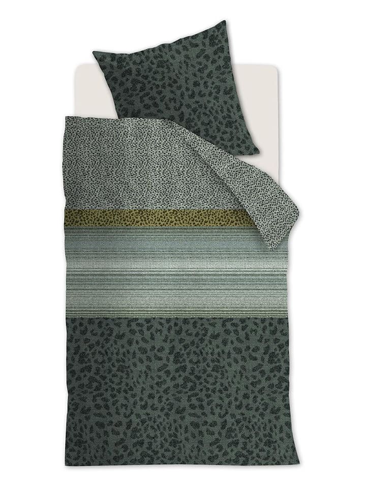 Beddinghouse Satin-Kissenbezug "Feis" in Grün - 29% | Größe 80x80 cm | Dekokissen