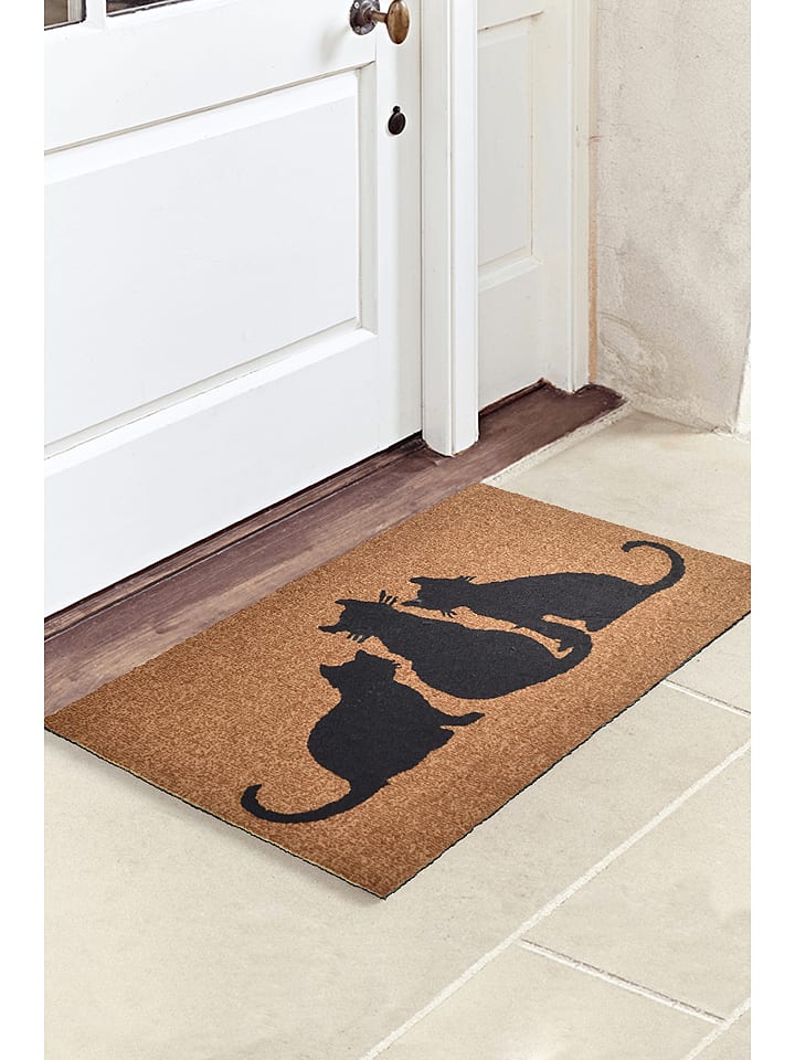 ABERTO DESIGN Fußmatte "Kediler" in Braun - 58% | Größe 40x60 cm | Teppiche-fussmatten