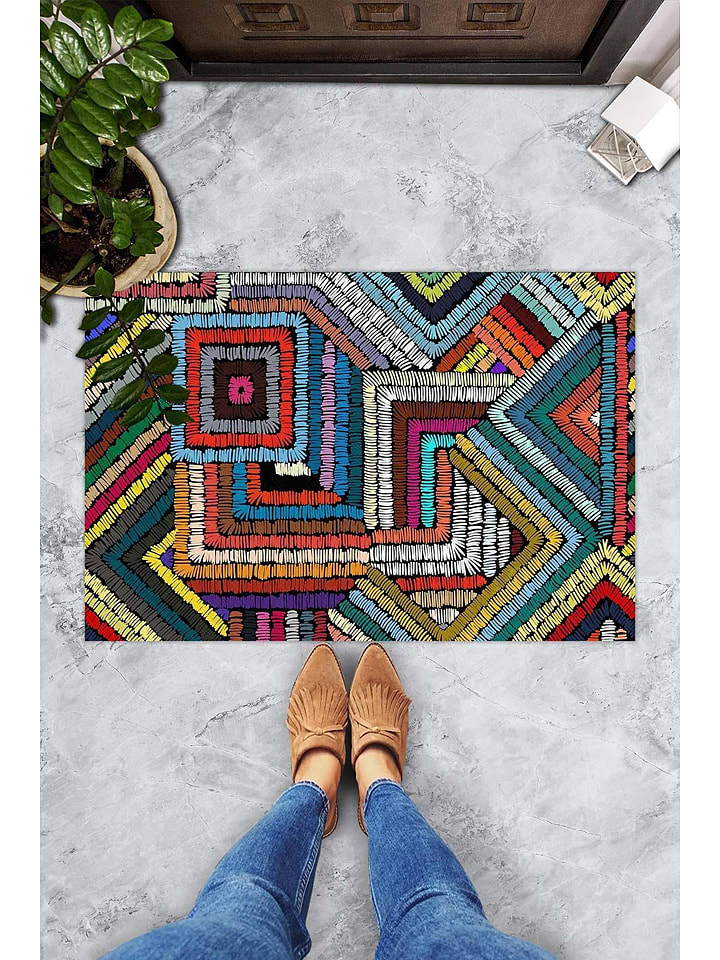 Mioli Fußmatte "Maglie" in Bunt - 60% | Größe 40x60 cm | Teppiche-fussmatten