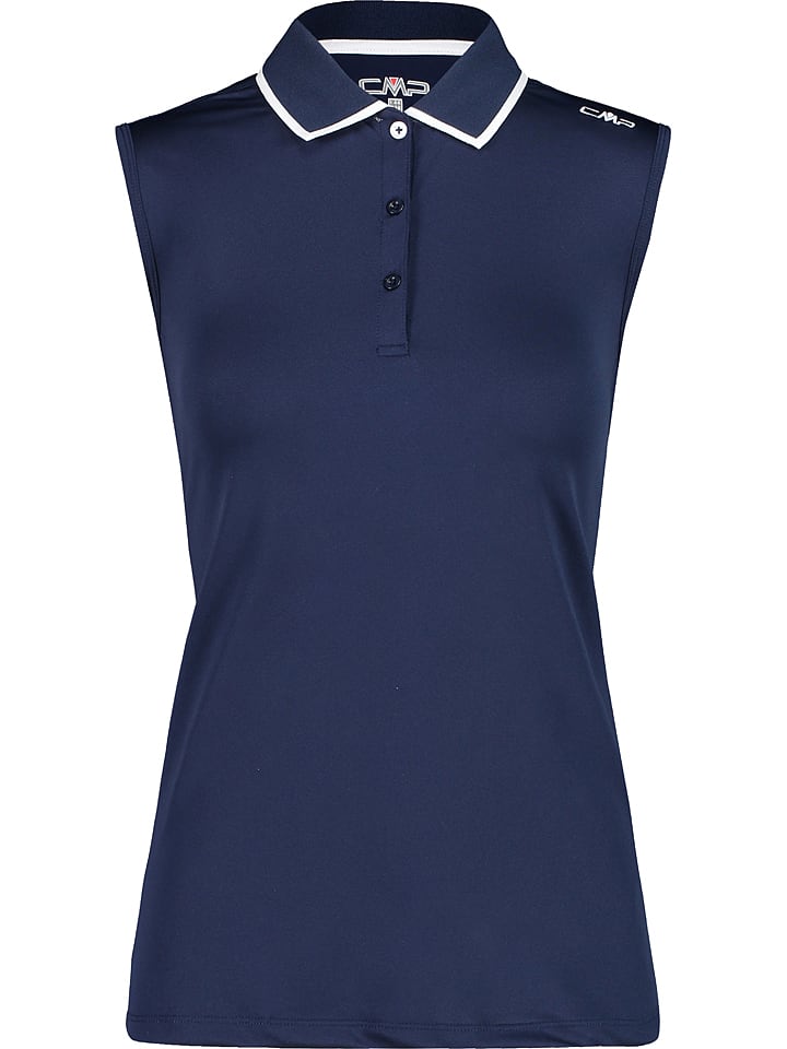 CMP Funktionspoloshirt in Dunkelblau - 46% | Größe 38 | Damen-tops