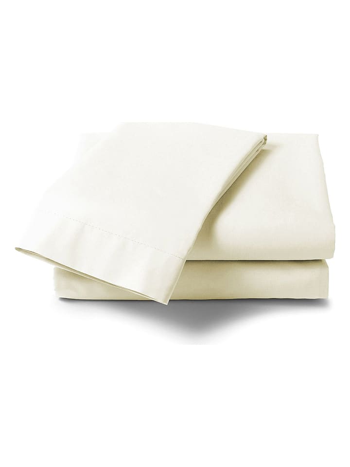 Heckett Lane Satin-Bettlaken "Elementi" in Creme - 36% | Größe 270x290 cm | Bettwaesche-bettwaren