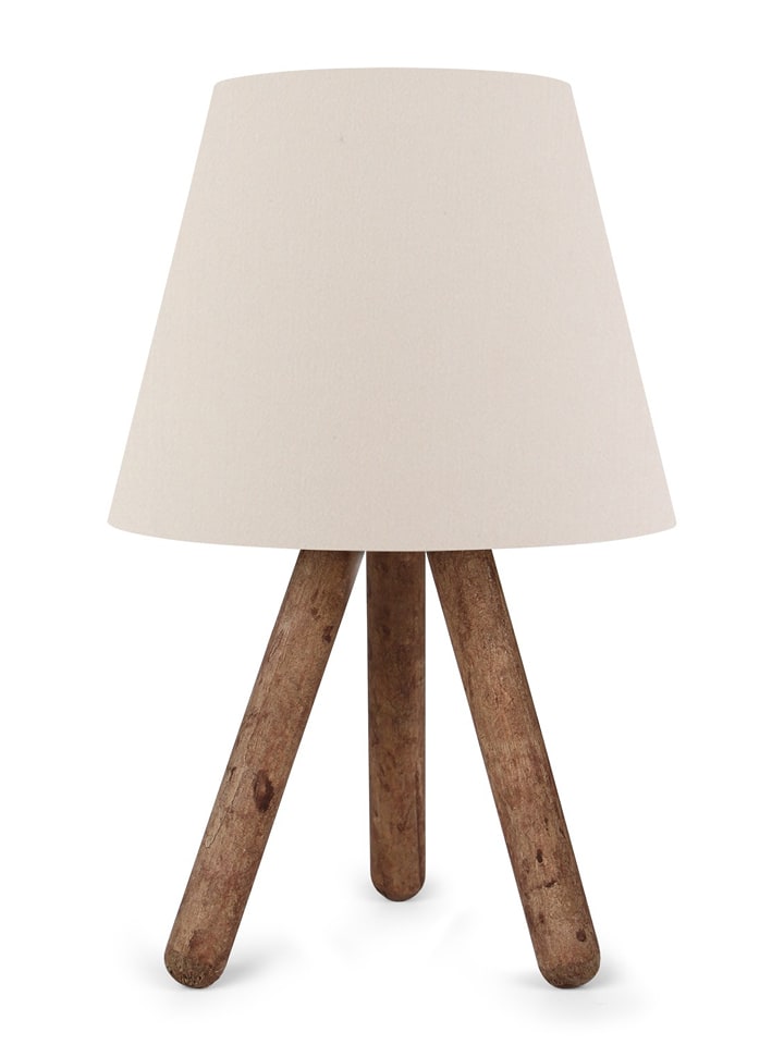 Opviq Lampa stołowa "Ayd" w kolorze kremowym - wys. 33 cm rozmiar: onesize