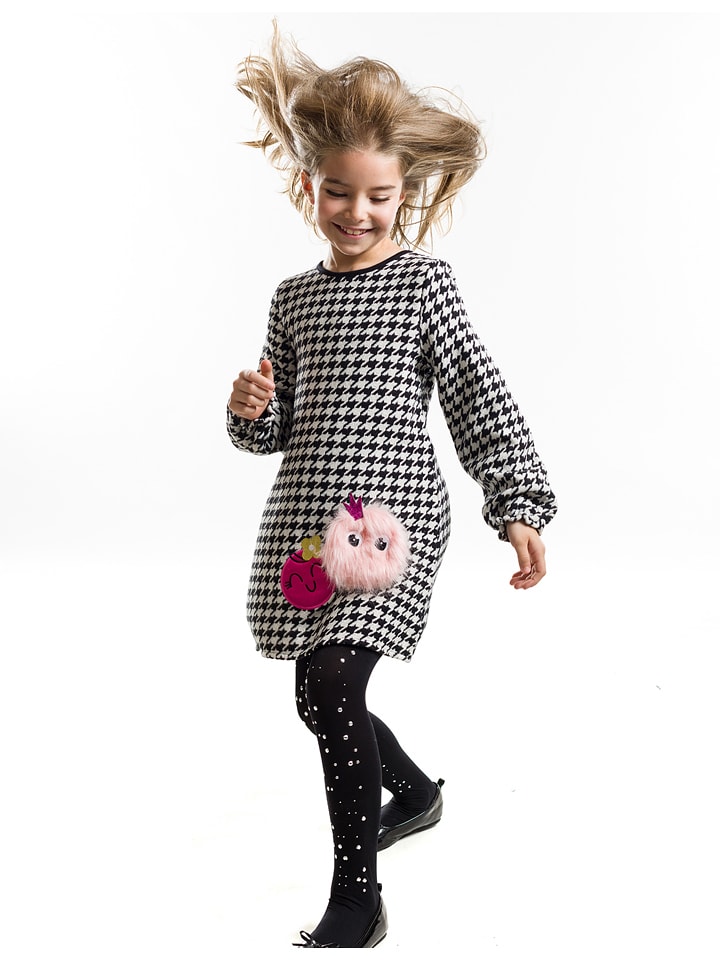 Denokids Sukienka "Zizi" w kolorze czarno-białym rozmiar: 92