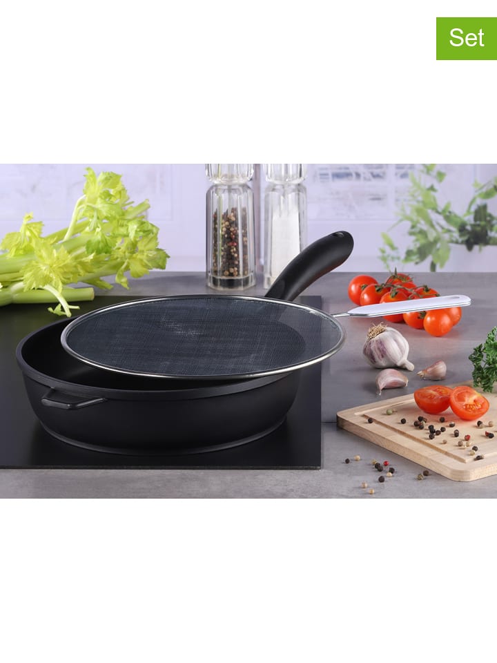 Chefware 2er-Set: Edelstahl-Spritzschutzdeckel - 25% | Kuechenhelfer