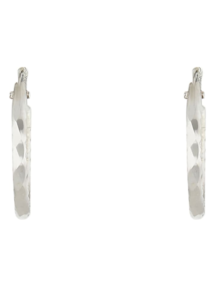 OR ÉCLAT Weißgold-Creolen "Créoles twistées" - 78% | Schmuck