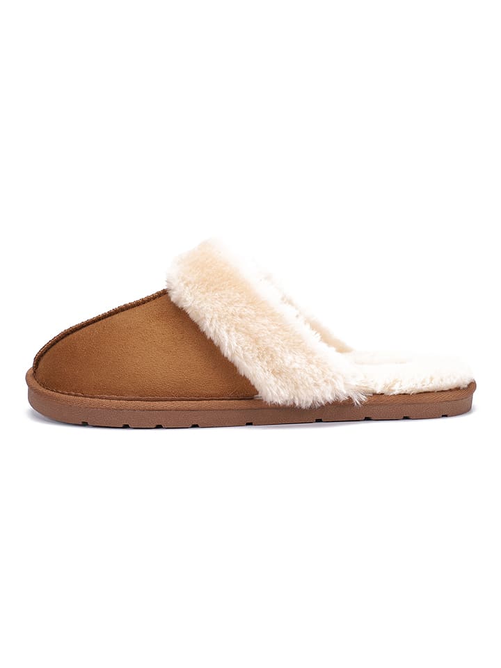 ISLAND BOOT Hausschuhe "Emefa" in Hellbraun - 82% | Größe 41 | Herren-hausschuhe