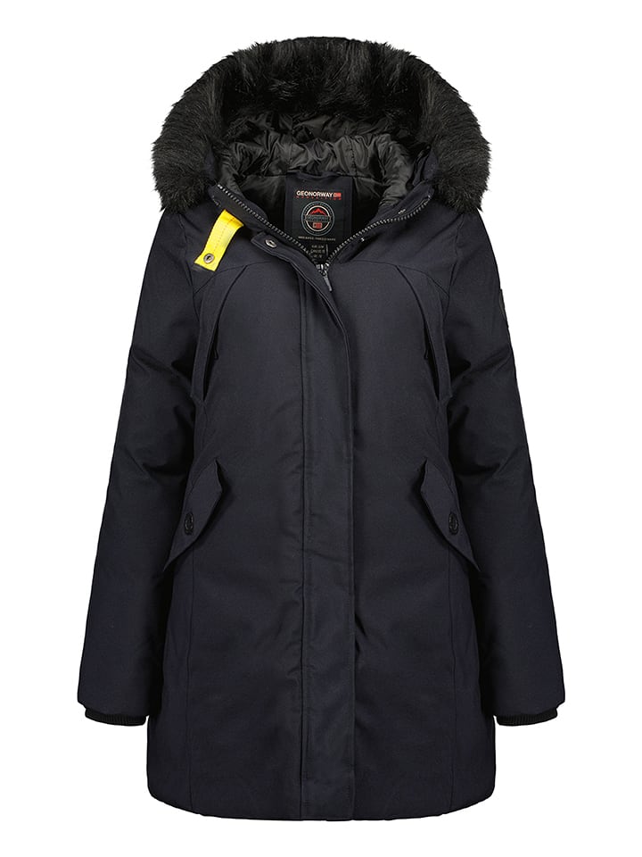 Geographical Norway Parka "Cherifa" w kolorze granatowym rozmiar: L