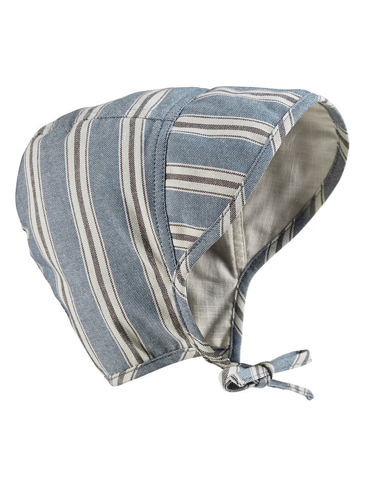 Elodie Details Babymütze "Sandy Stripe" in Grau/ Beige - 61% | Größe 38-42 cm | Baby-muetzen
