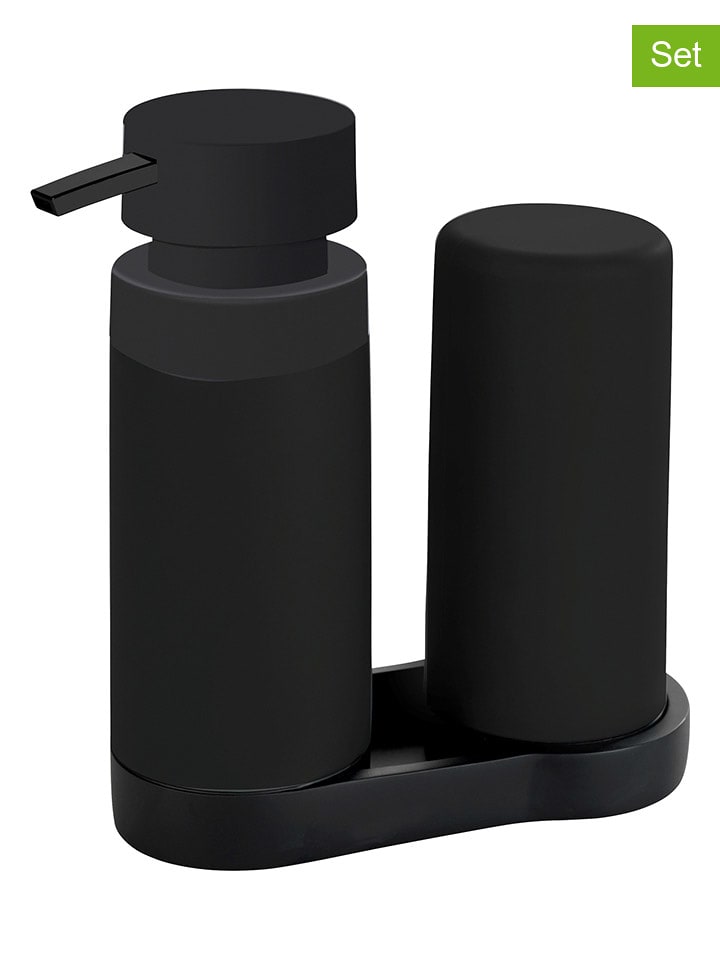 Wenko 3tlg. Spülset "Easy Squeez-e" in Schwarz - 16% | Kuechenhelfer