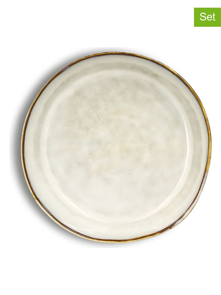 Ogo Living Talerze głębokie (6 szt.) "Boral" w kolorze kremowym - Ø 20 cm rozmiar: onesize