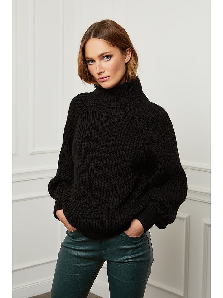 Joséfine Wollpullover "Baby" in Schwarz - 65% | Größe XL | Damen-pullover-cardigans