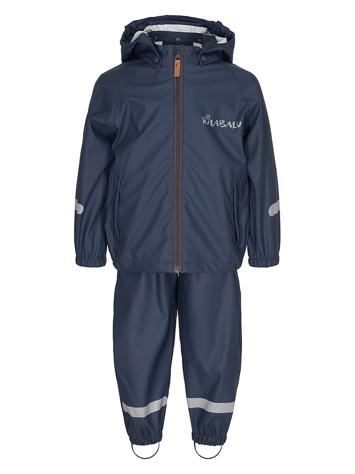 HULABALU 2tlg. Regenoutfit "Storm" in Dunkelblau - 55% | Größe 92 | Babyjacken