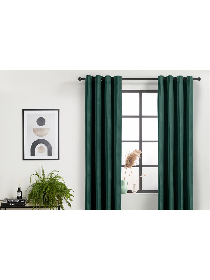 Lifa Living Ösenvorhang in Grün - 19% | Größe 150x250 cm | Gardinen-vorhaenge