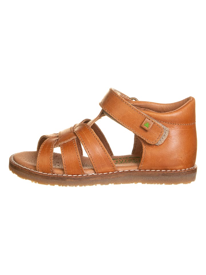 El Naturalista Leder-Sandalen "Atenas" in Hellbraun - 46% | Größe 28 | Babysandalen