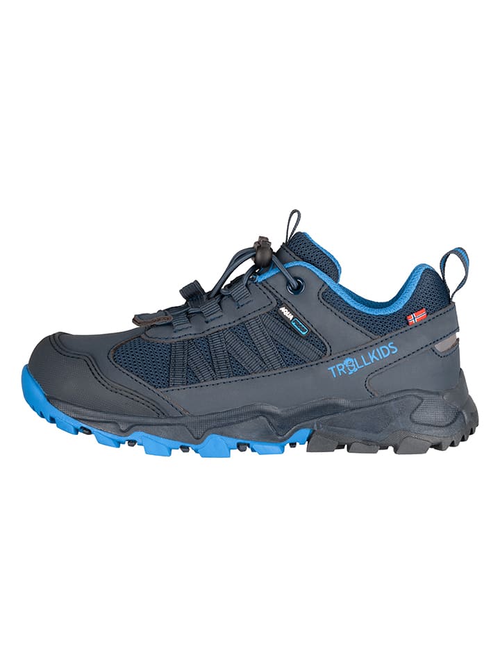 Trollkids Buty trekkingowe "Tronfjell Hiker Low" w kolorze granatowo-niebieskim rozmiar: 35