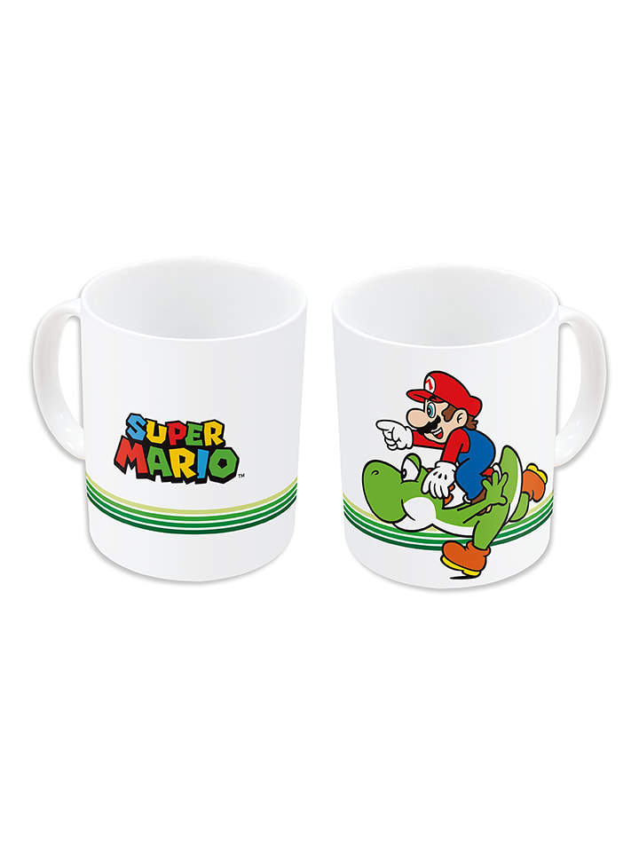 Super Mario Tasse "Super Mario" in Weiß - 325 ml - 15% | Gedeckter-tisch