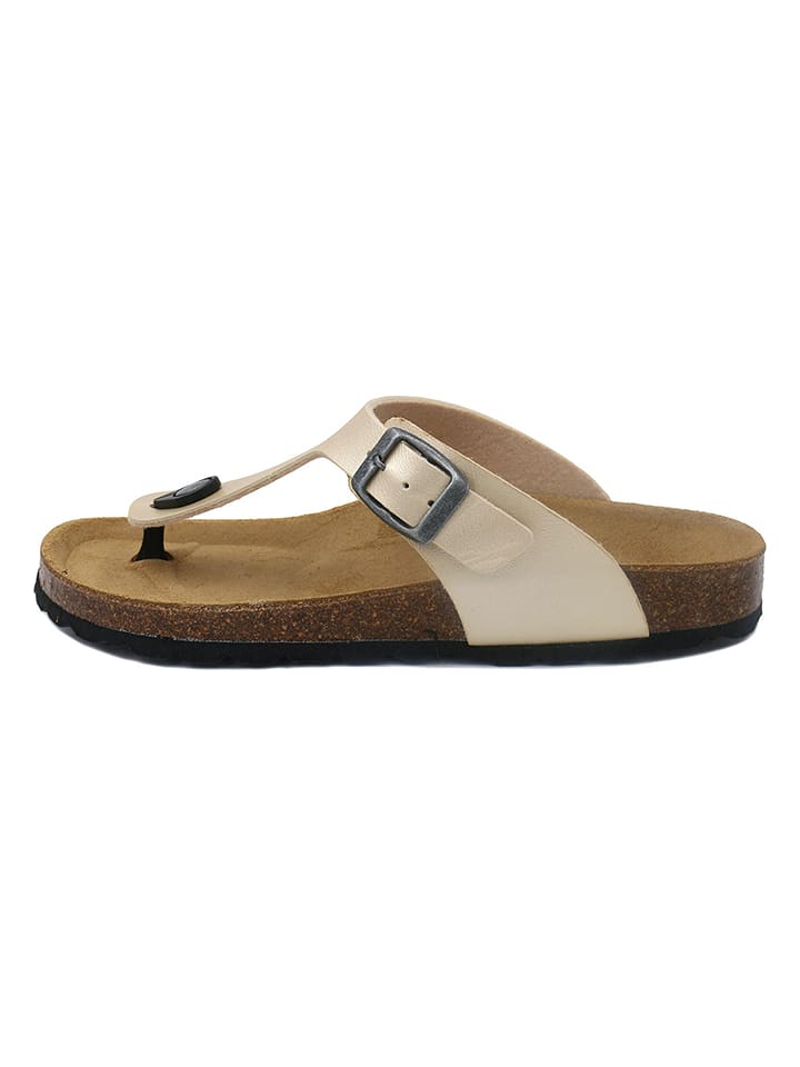 Little Sky Zehentrenner in Gold - 62% | Größe 40 | Damen-sandalen