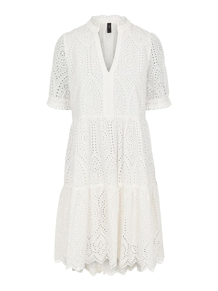 Y.A.S Kleid "Holi" in Weiß - 37% | Größe S | Damen-kleider