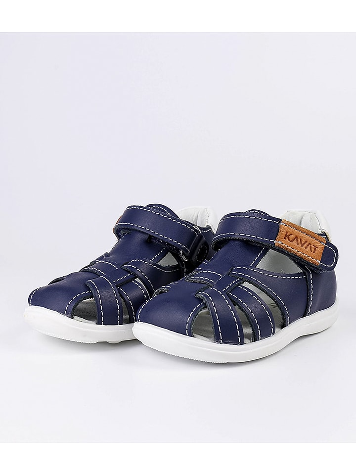KAVAT Leder-Halbsandalen in Dunkelblau - 70% | Größe 20 | Babysandalen
