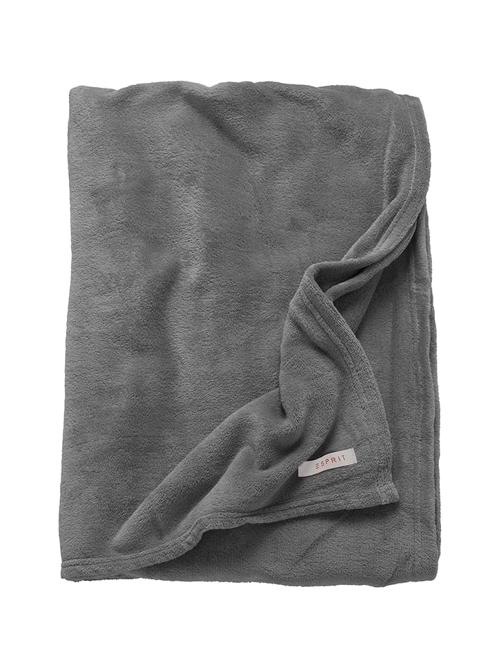 ESPRIT Plaid "Mellows" in Anthrazit - 15% | Größe 150x200 cm | Decken
