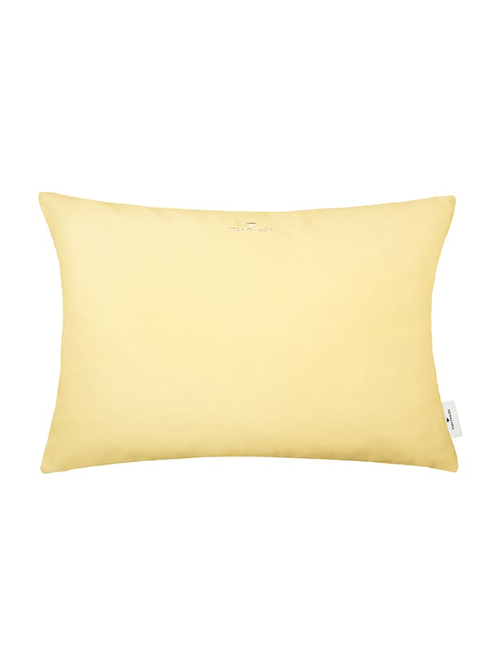 Tom Tailor home Kissenhülle "Dove Signature" in Gelb - 73% | Größe 40x40 cm | Dekokissen