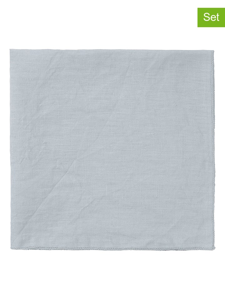 Blomus Serwetki (4 szt.) "Lineo" w kolorze szarym - 42 x 42 cm rozmiar: onesize