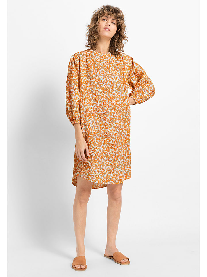 Hessnatur Kleid in Orange - 79% | Größe 44 | Damen-kleider