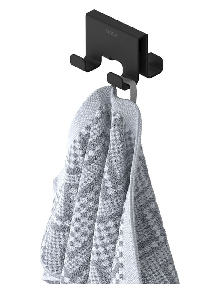 Tiger Duschhaken in Schwarz - (B)7 x (H)5 x (T)5,6 cm - 14% | Badezimmer-accessoires