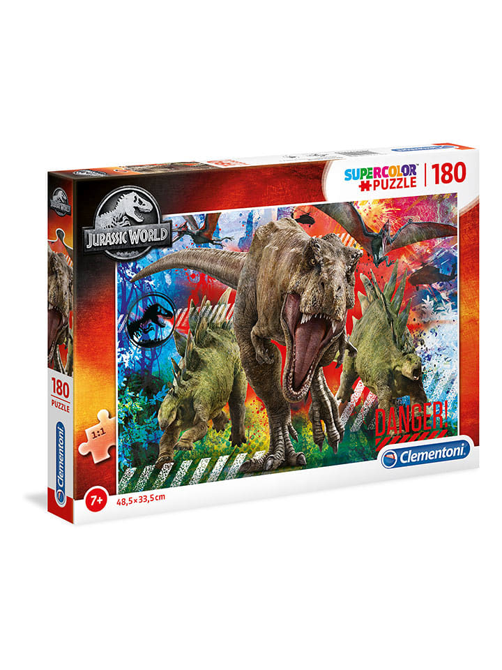 Clementoni 180-częściowe puzzle "Jurassic World" - 7+ rozmiar: onesize
