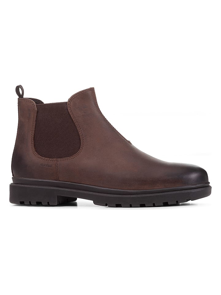 Geox Leder-Chelsea-Boots "Andalo" in Braun - 56% | Größe 43 | Herrenstiefel