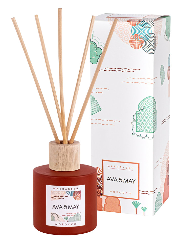 AVA & MAY Raumerfrischer "Marrakesh" in Rot - 100 ml - 32% | Kerzen-vasen